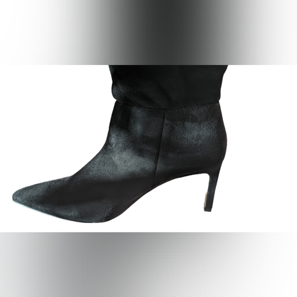 NIB BCBGENERATION black Marlo micro suede pointed toe pull on stilleto heel - Picture 4 of 11